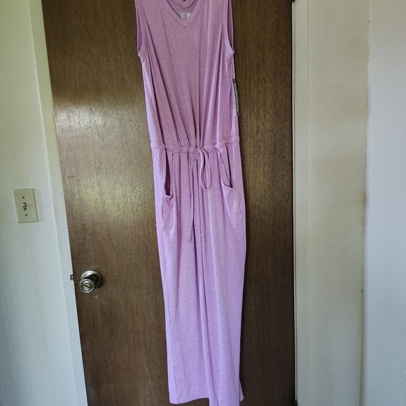 32 Degrees Pants - Summer or Spring Pink Sleeveless Jumpsuit